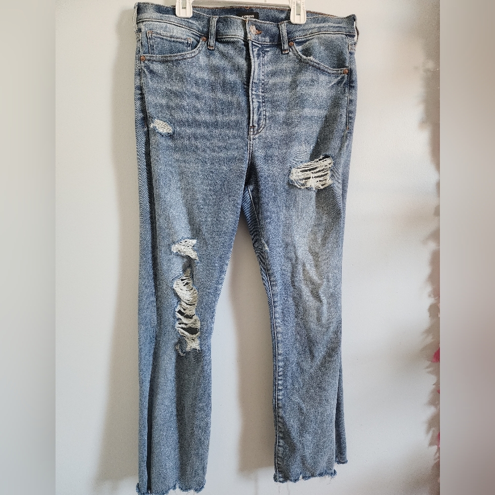 Distressed Blue Women's Jeans